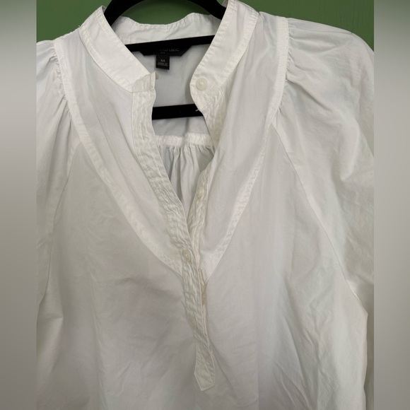 Banana Republic White Cotton Popover - Picture 2 of 7